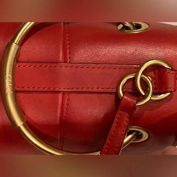Chloe Roy Red Shoulder Bag. - Picture 4 of 12